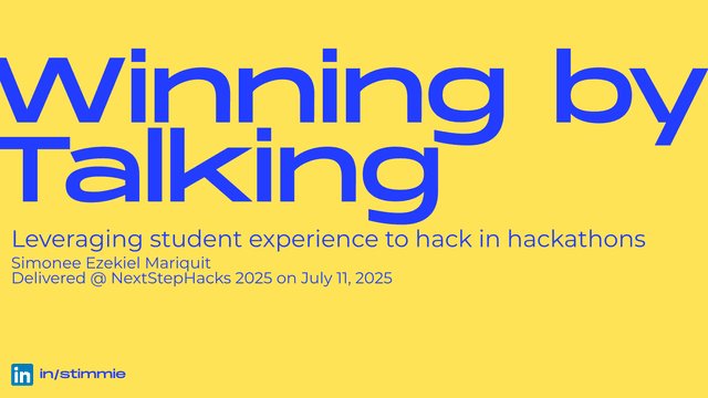 NextStep Hacks 2025 - Winning by Talking