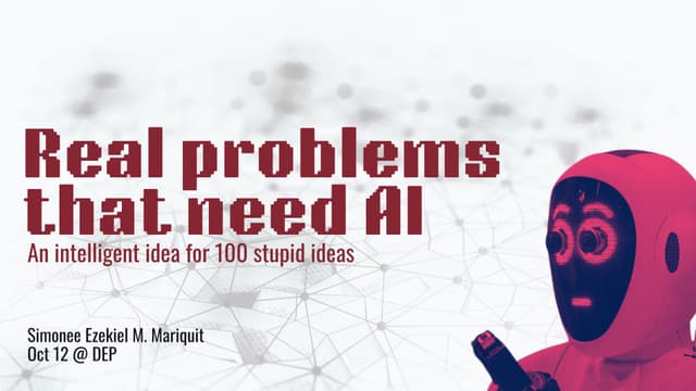 Data Engineering Pilipinas AI Study Group - AI Use Cases That Actually Matter